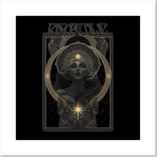 Oracle - Ancient Witch Priestess of Prophecy Art Nouveau Posters and Art